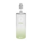 A válvula para perfumes Spiral: graças a seu encaixe rosqueado, o frasco, além de recarregável, é reciclável.