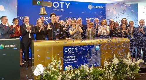 Grupo americano Coty estreia na Bolsa de Valores de Paris