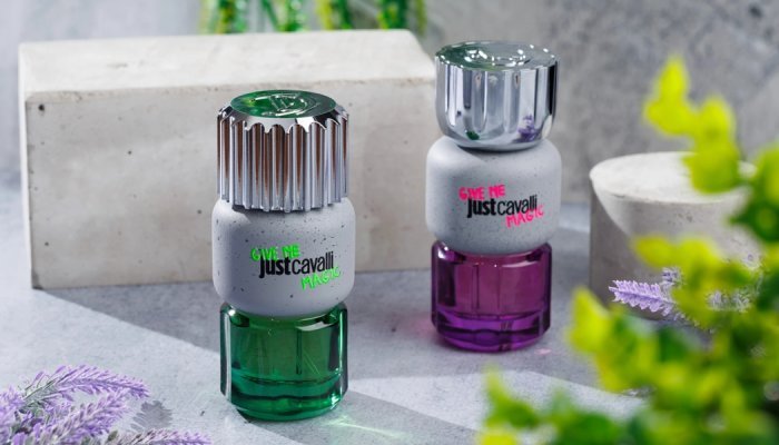 Wheaton cria os frascos e a decoração da linha Give Me Magic, da Just Cavalli