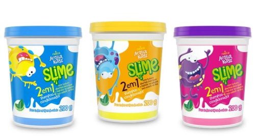 Nazca Cosméticos lança shampoo com textura de Slime para o banho das crianças