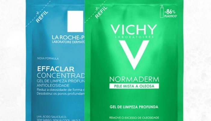 Sustentabilidade: La Roche-Posay e Vichy lançam embalagens refil