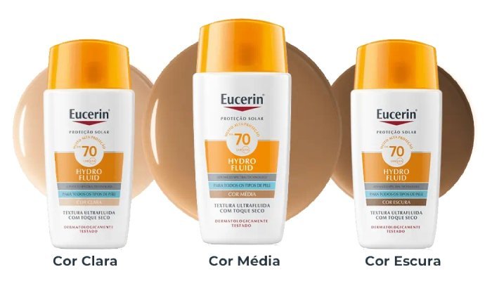 Eucerin inova com IA no lançamento do Hydro Fluid com cor FPS 70