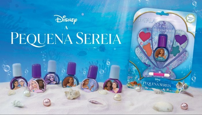 Impala lança coleção infantil “Pequena Sereia” com esmaltes e maquiagem