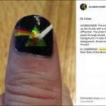 Exemplo da tendência "male polish" no Instagram.