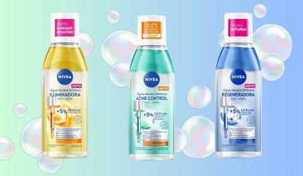 Nivea lança água micelar bifásica que limpa e cuida da pele em um só passo
