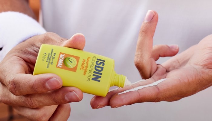 ISDIN lança protetor solar Fusion Water Magic Alcaraz