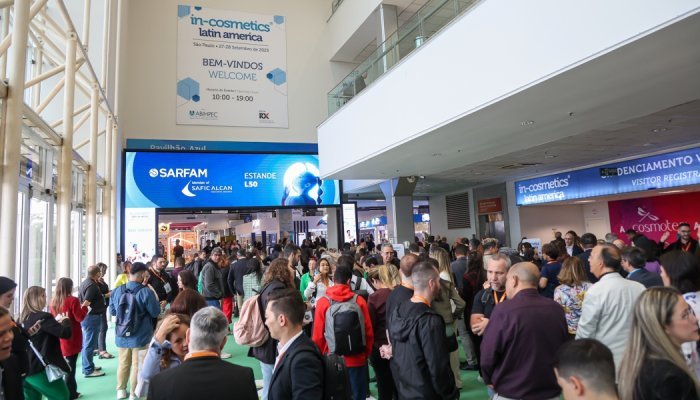 Edição 2023 da feira in-cosmetics Latin America tem público recorde 