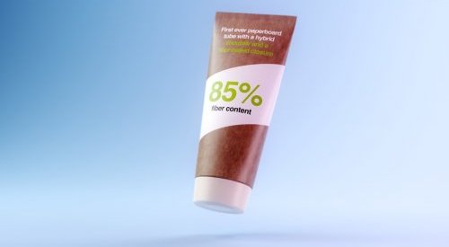 Stora Enso apresenta bisnaga cosmética produzida com 85% de fibras de papel