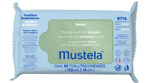 Mustela lança toalhas umedecidas feitas com celulose de florestas sustentáveis