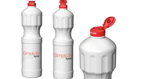 A tampa Snap Top Simplicity da Aptar agora também disponível em PCR