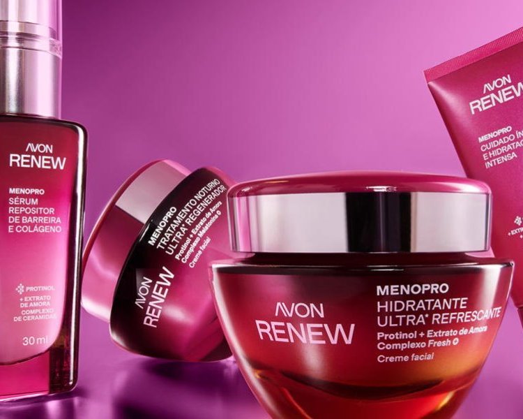 Com primeira pele 3D menopausada do mundo, Avon desenvolve Renew MenoPro