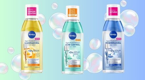 Nivea lança água micelar bifásica que limpa e cuida da pele em um só passo