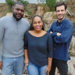 Andrew Pedro, Samyra Cunha e Luís Bernardinelli, da VeggieBox