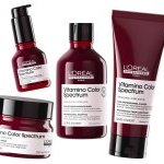Vitamino Color Spectrum combina ácidos ferúlico e cítrico para fixar a cor vibrante do primeiro dia de coloração 
