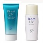 Bioré's suncreen products