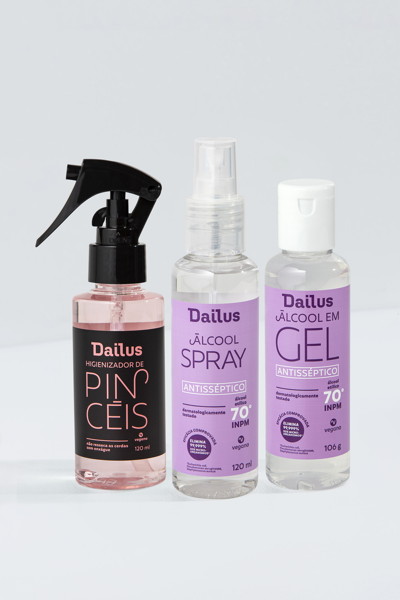 Produtos de higiene lançados pela Dailus