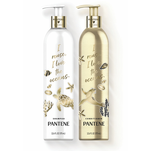 A Pantene está introduzindo uma garrafa exclusiva feita com alumínio leve e...