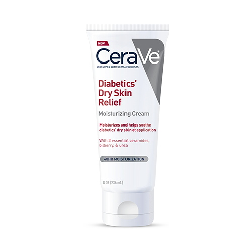 A linha Diabetics Dry Skin Relief da CeraVe - Foto: © Cortesia de...